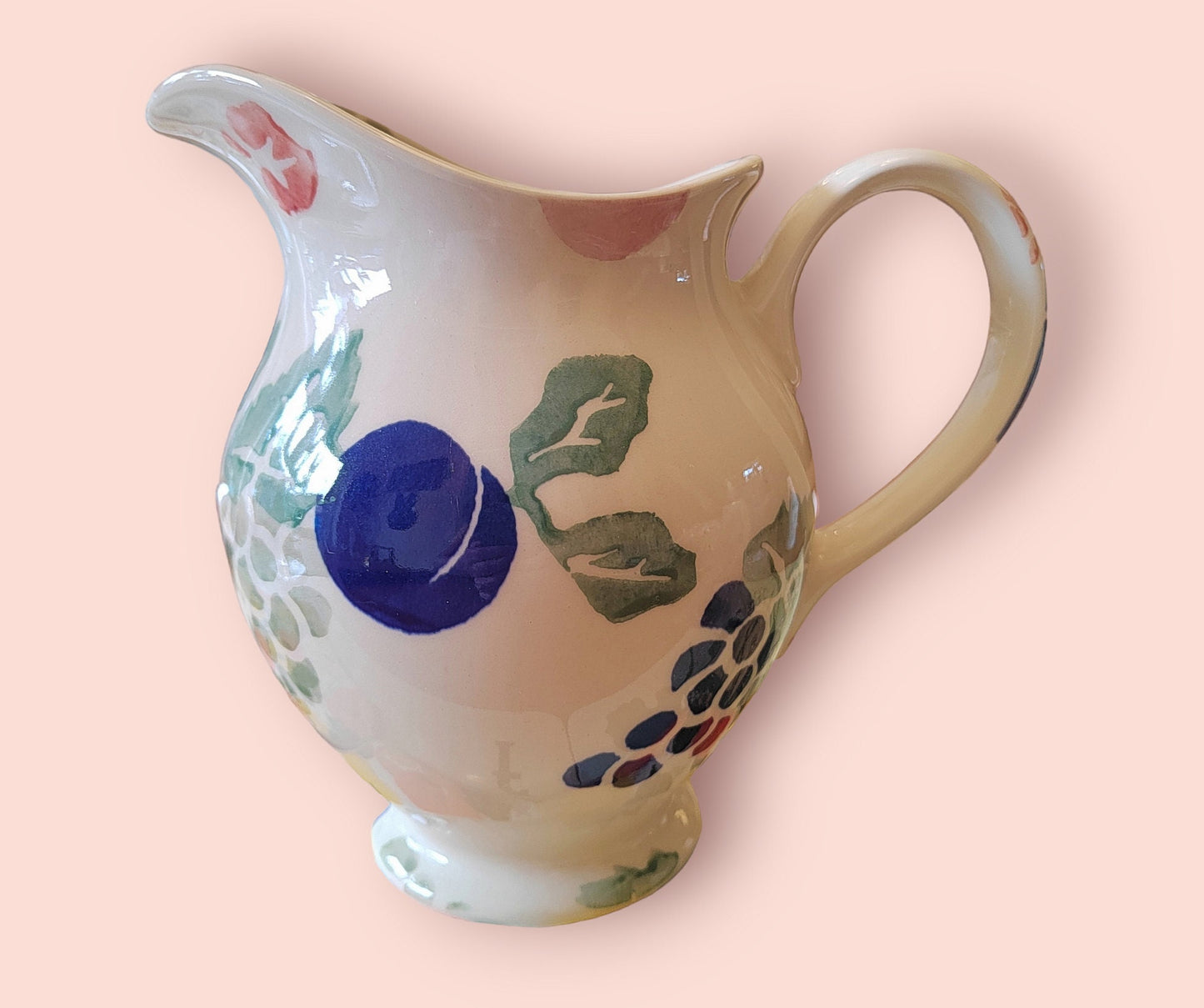 90's Royal Winton "Bordeaux" Sponge Ware Jug/ Vase