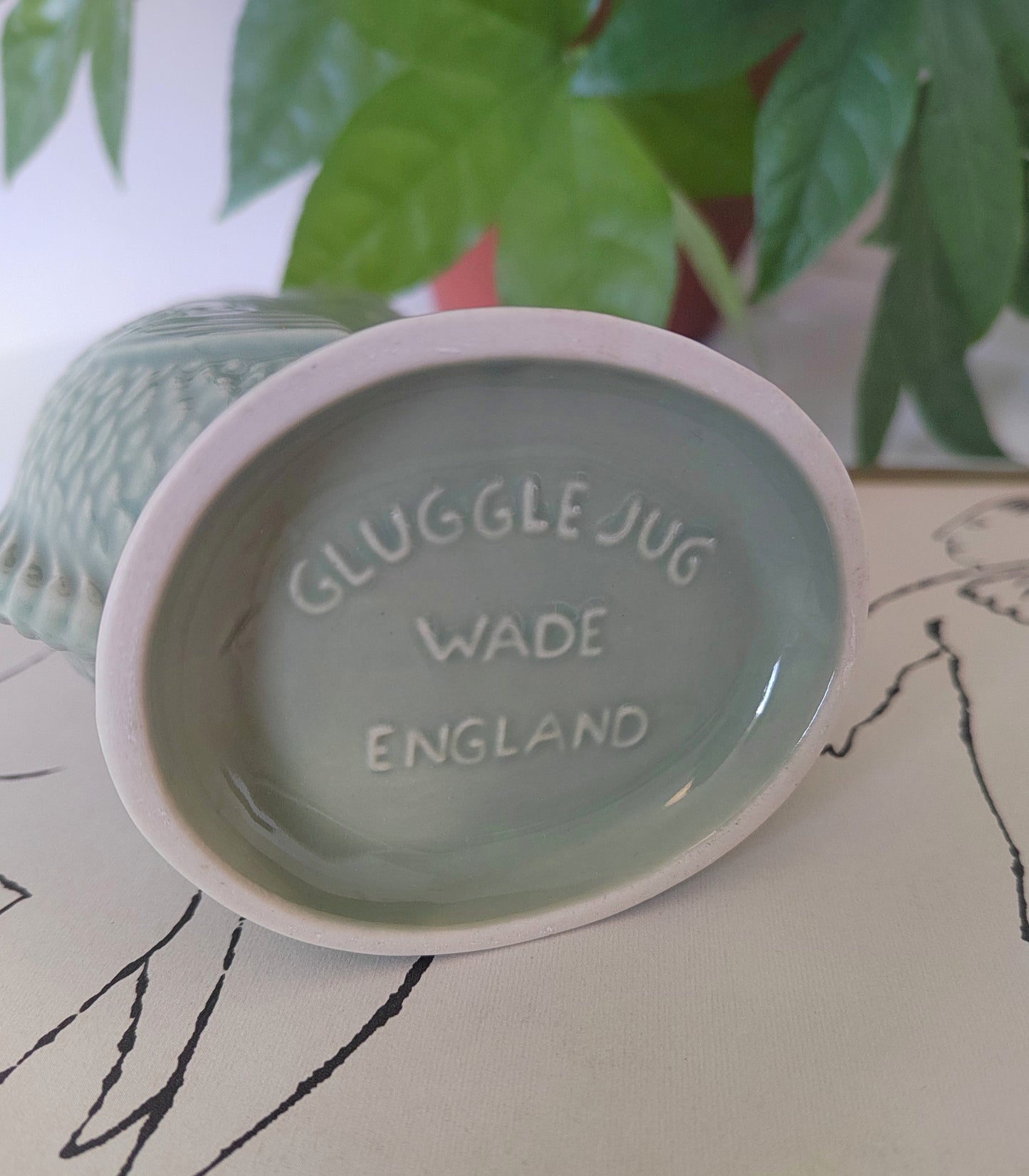 Beautiful Sage Green Mini Glug Jug