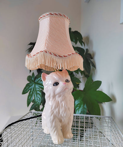 Upcycled Cat Lamp "Dolly" the Cat