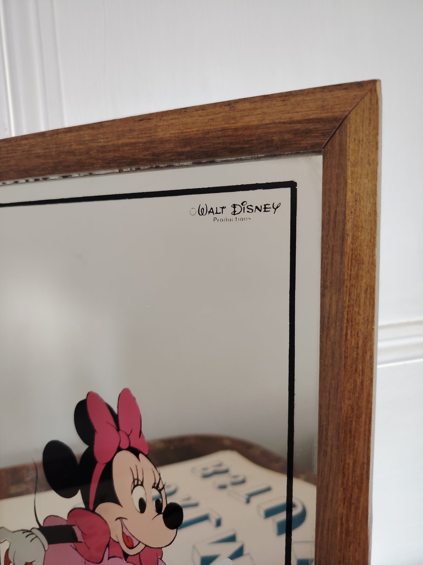 Vintage 1970's Minnie Mouse Picture Mirror