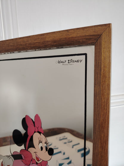 Vintage 1970's Minnie Mouse Picture Mirror