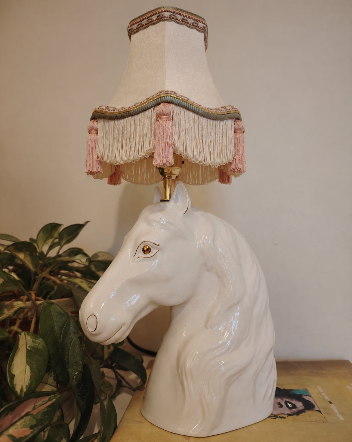 Vintage Reworked Horse Head Lamp