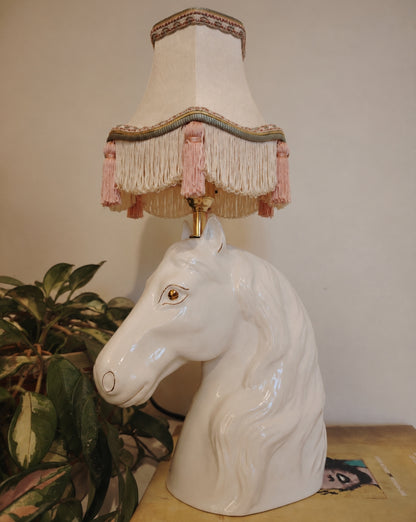 Vintage Reworked Horse Head Lamp
