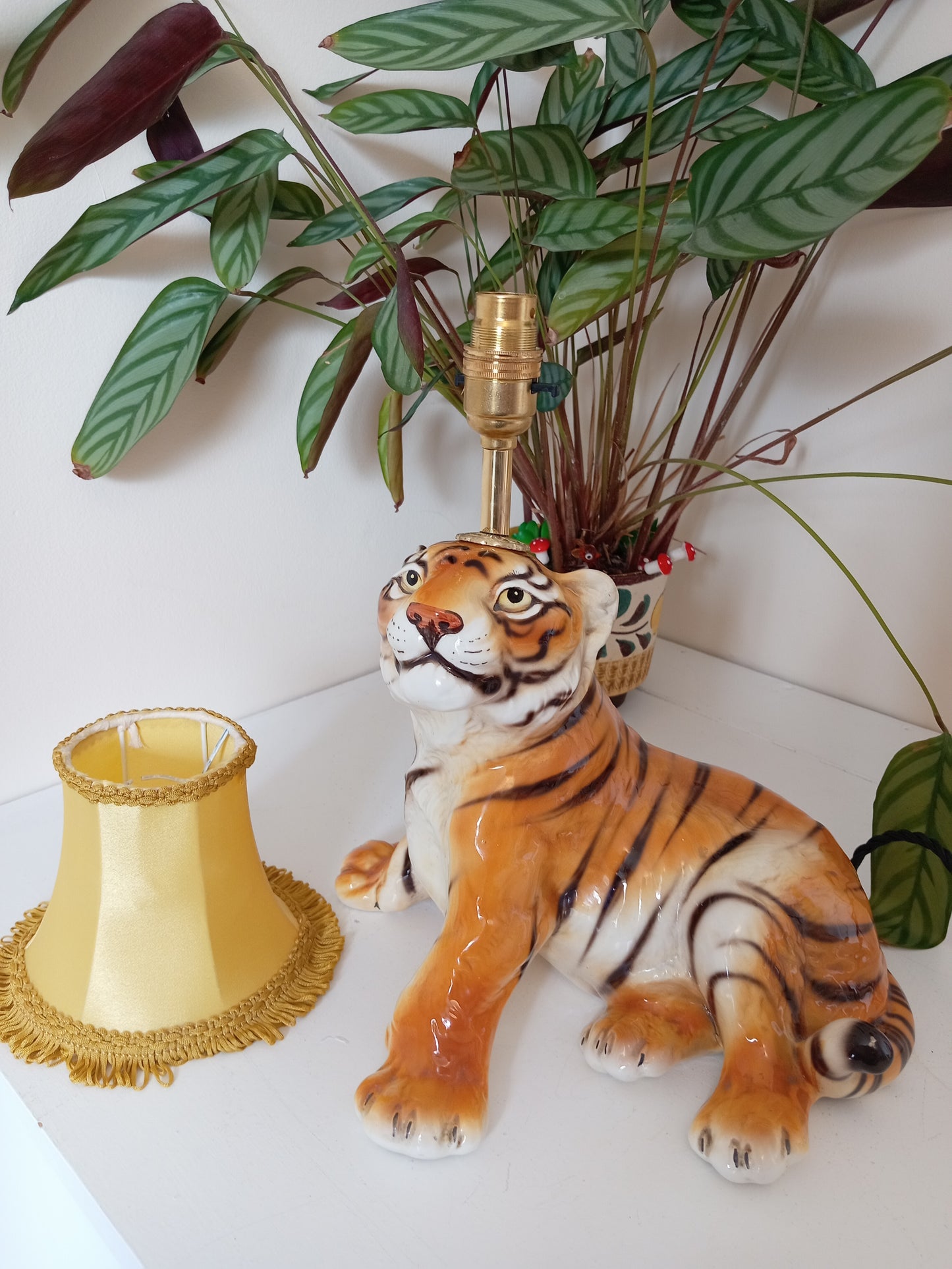 Upcycled Tiger Cub lamp