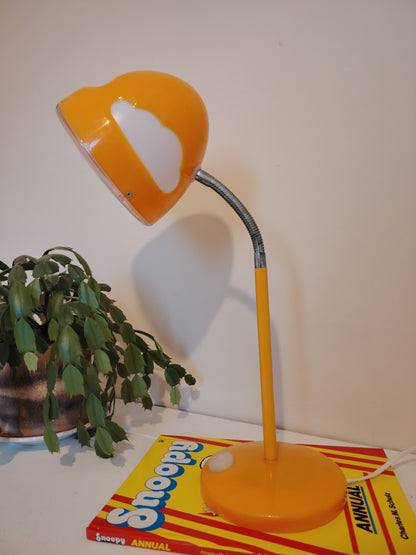 Vintage IKEA Skojig Cloud Desk Lamp in orange /UK plug sockets