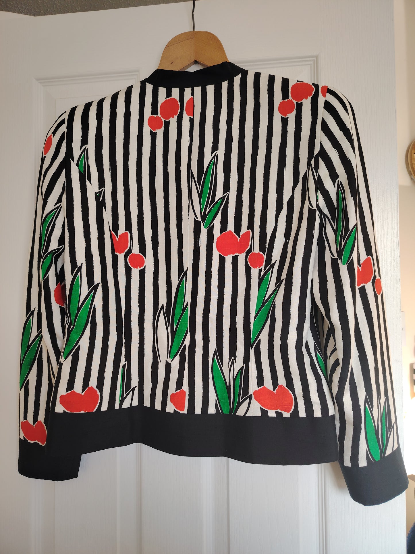 Vintage 80's Ladies Striped Jacket