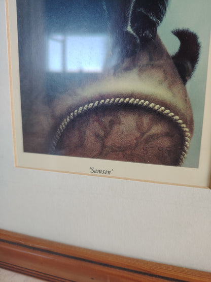 Pair of 90's Cat Prints "Samson and Delilah"