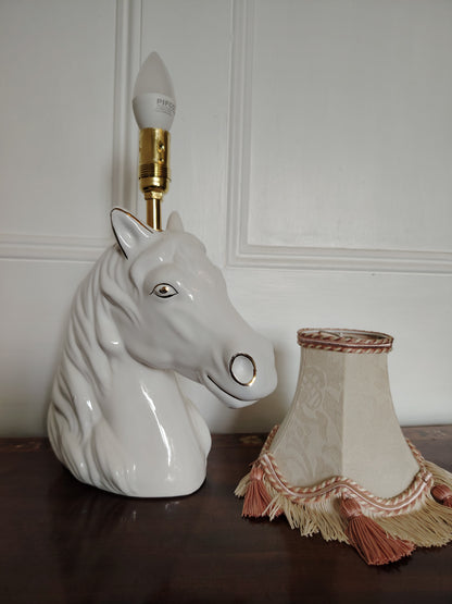 Vintage Reworked Horse Head Lamp