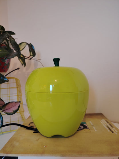 Vintage 00s Happle Plastic Apple Lamp in Green