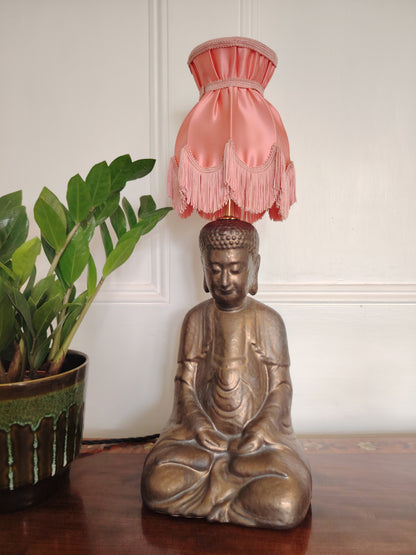 Large Vintage Upcycled Buddah Lamp