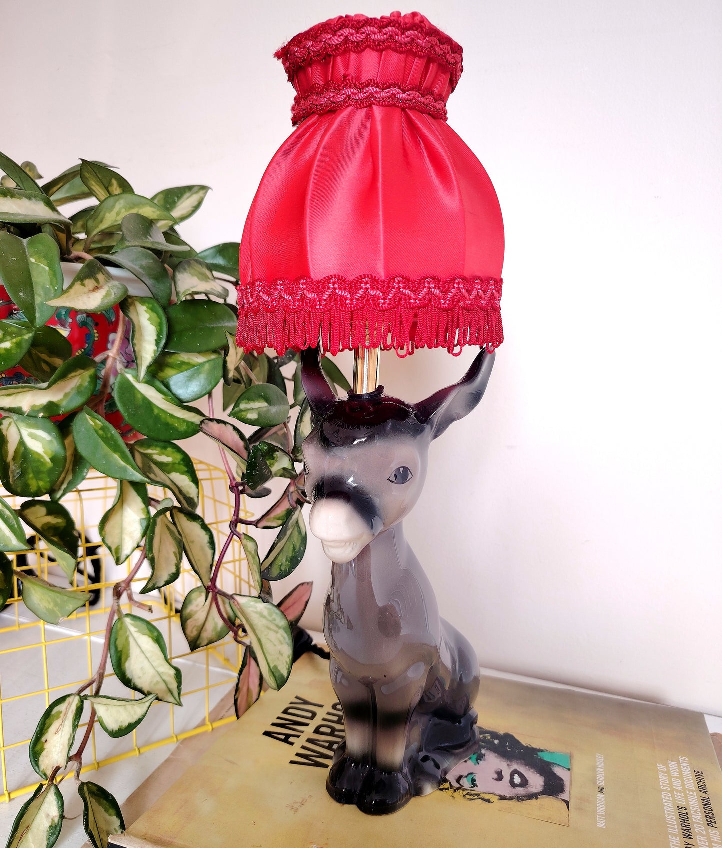 Vintage Reworked Donkey Lamp