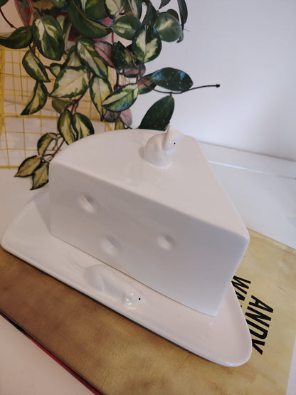 Large Vintage Mouse Cheese Dish