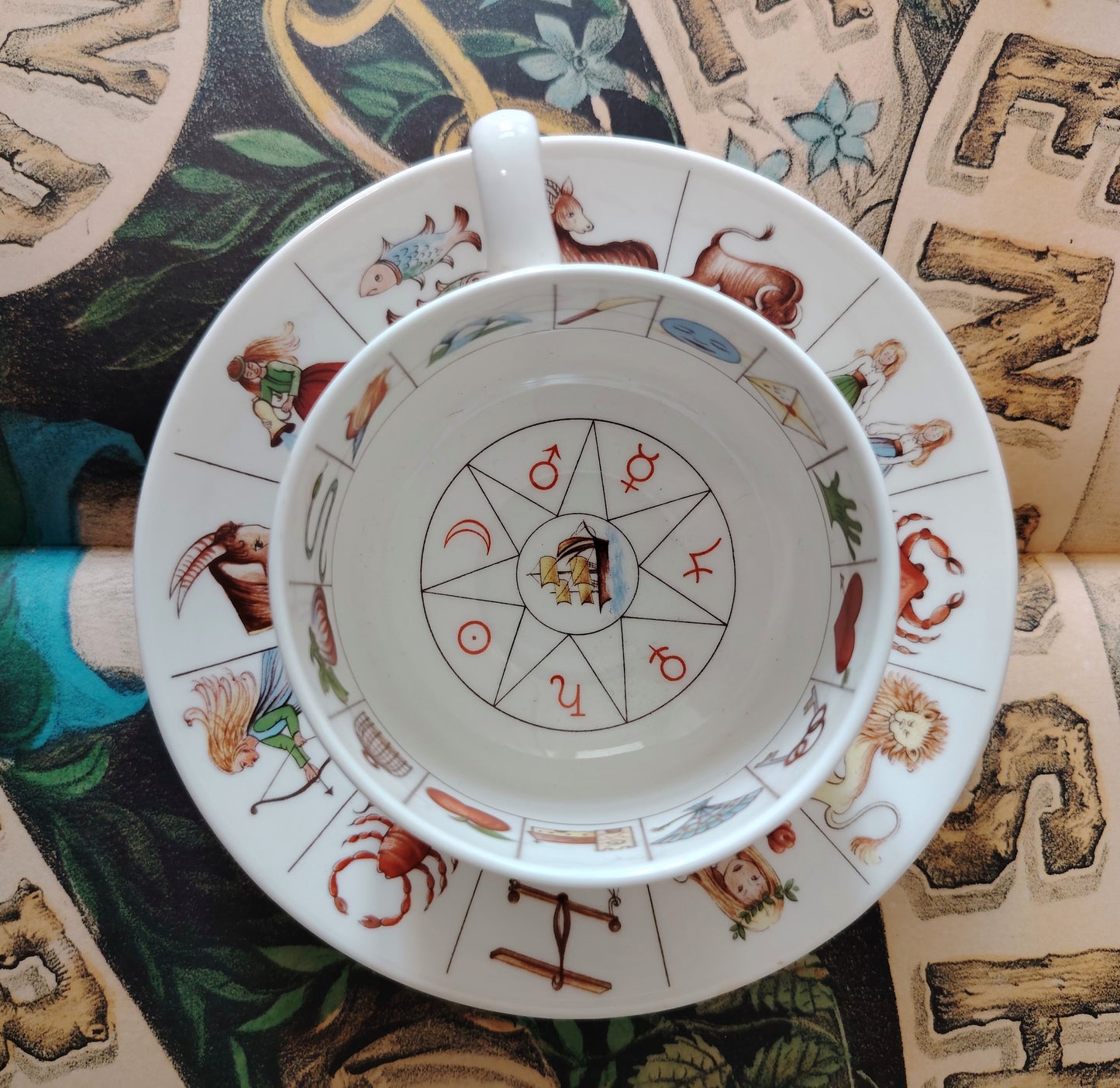 Vintage Fortune Cup and Saucer
