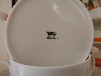 Set of 5 Mid Century Soup bowls by Thomas Germany