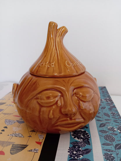 Vintage Crying Onion face pot