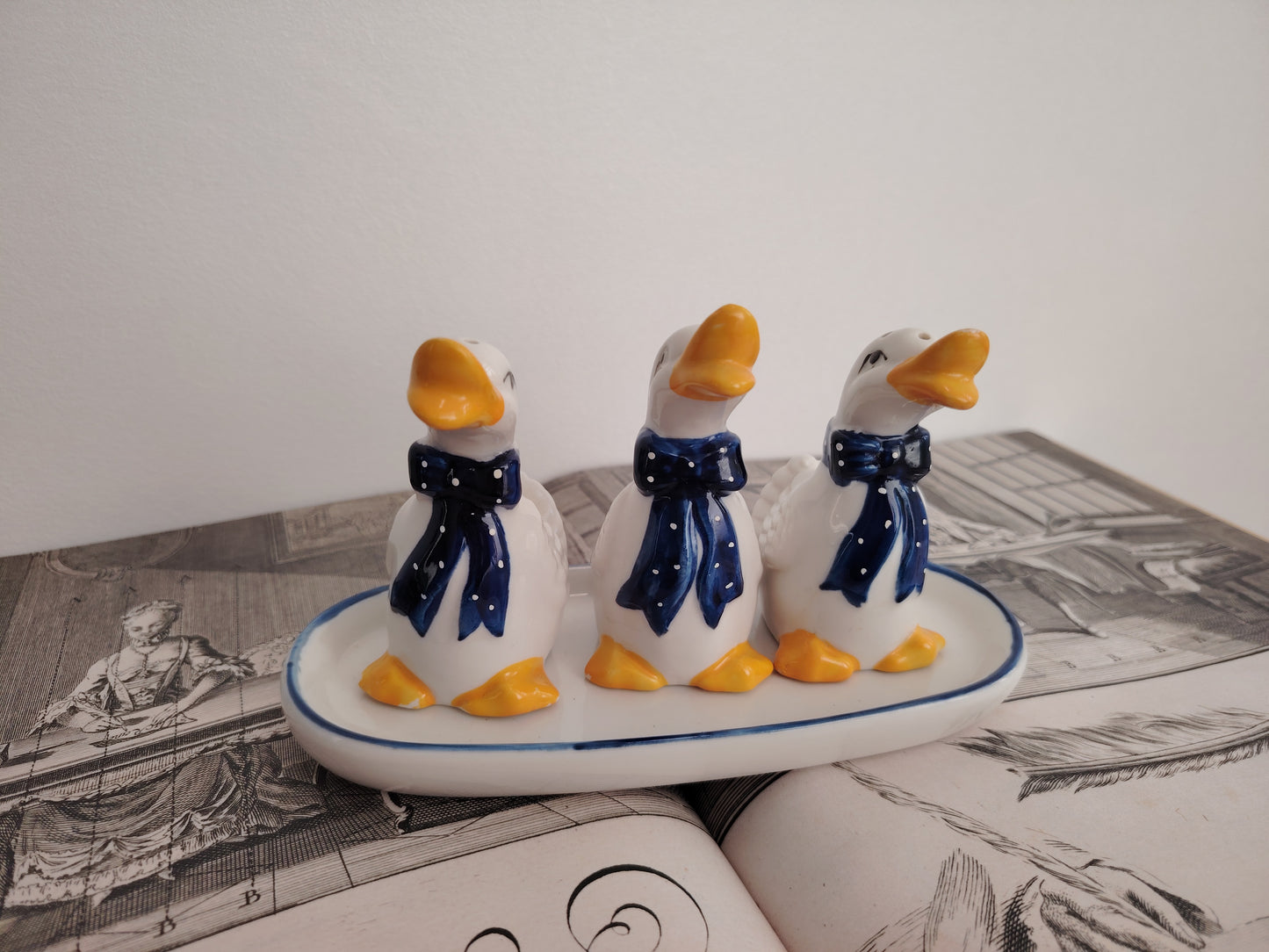 Trio of Silly Geese/ Ducks Cruet set
