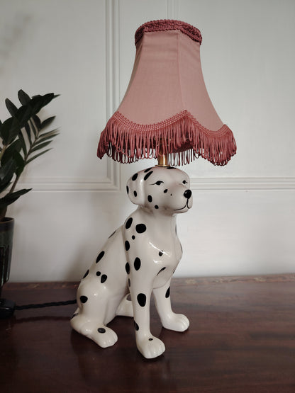 Vintage Reworked Dalmatian Lamp