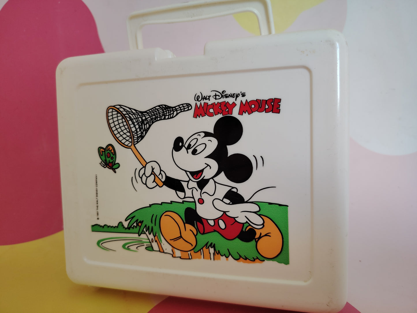 Vintage 80's Mickey Mouse Plastic Lunchbox