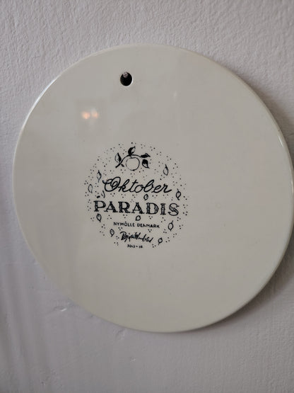 Bjorn Wiinblad wall plaque/ October plate designed for Nymolle Denmark.