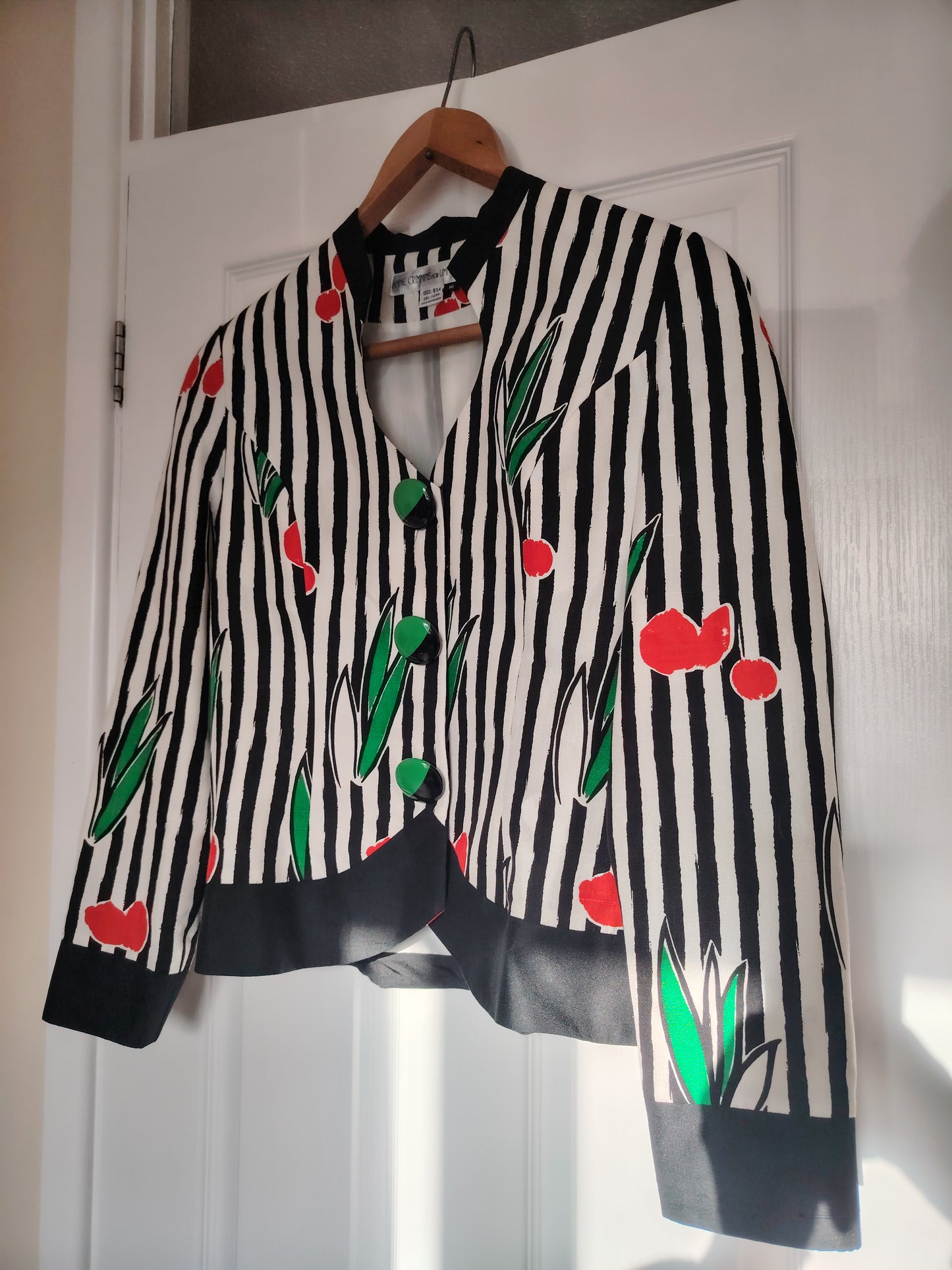 Vintage 80's Ladies Striped Jacket
