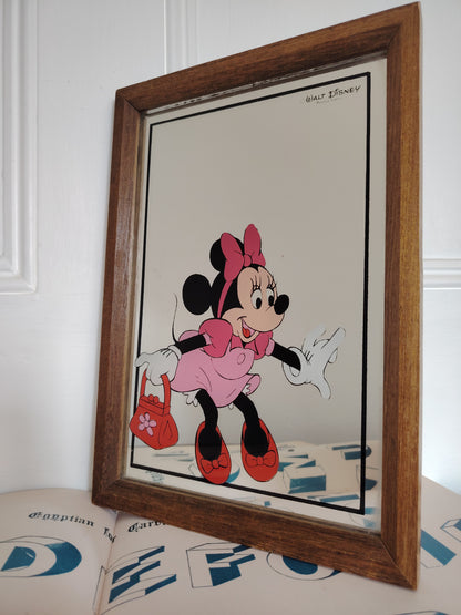 Vintage 1970's Minnie Mouse Picture Mirror