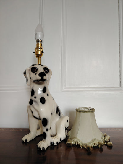Vintage Reworked Dalmatian Lamp