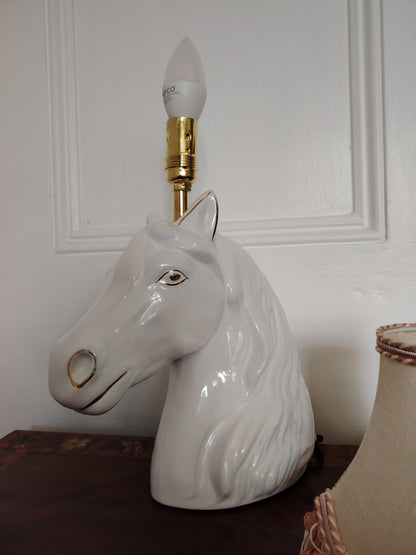 Vintage Reworked Horse Head Lamp