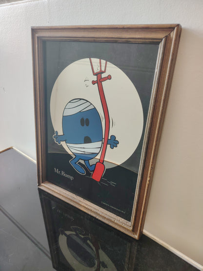 Vintage 70's Mr Bump Picture Mirror