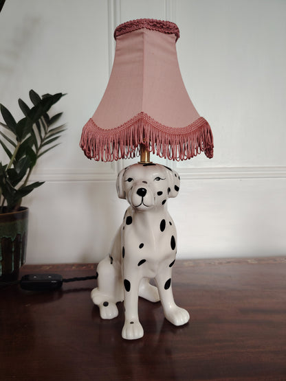 Vintage Reworked Dalmatian Lamp