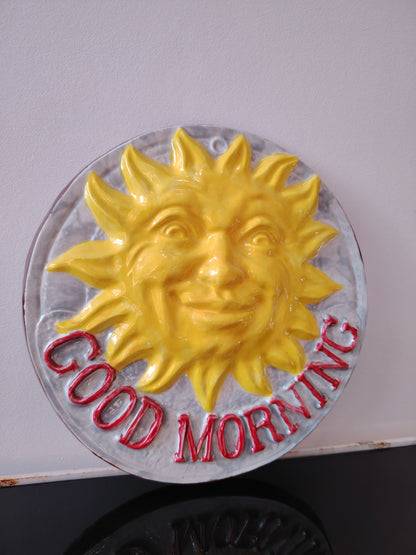 90's Good Morning, Smiley Sunshine Wall Plaque