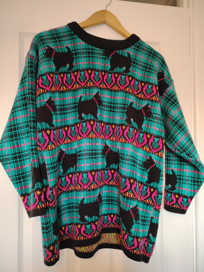 Amazing 80's Scottie Dog Jumper