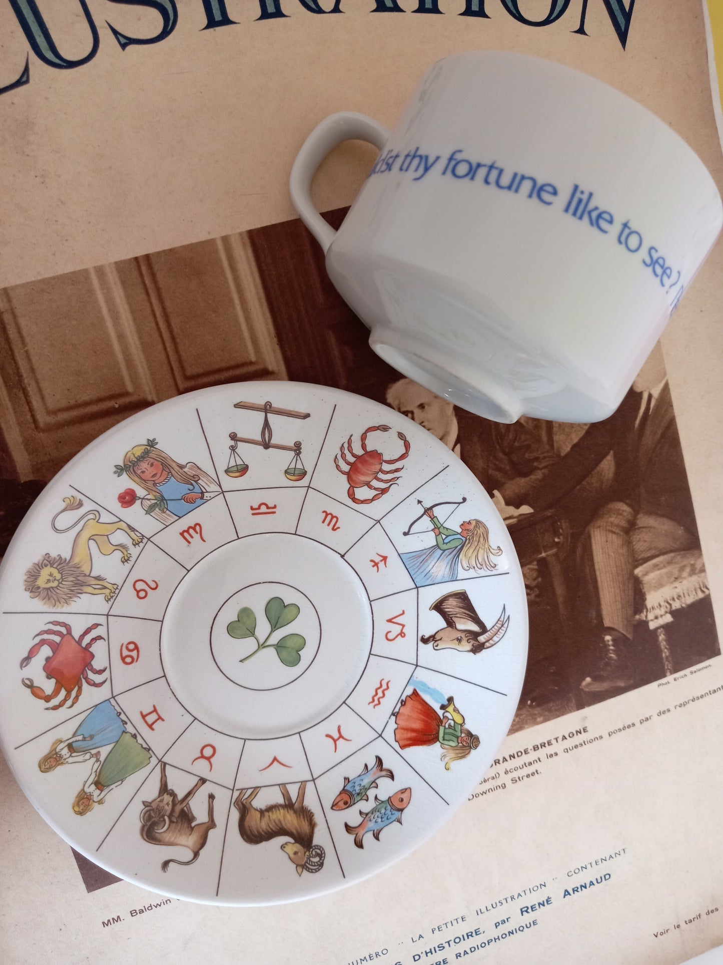 Vintage Fortune Cup and saucer