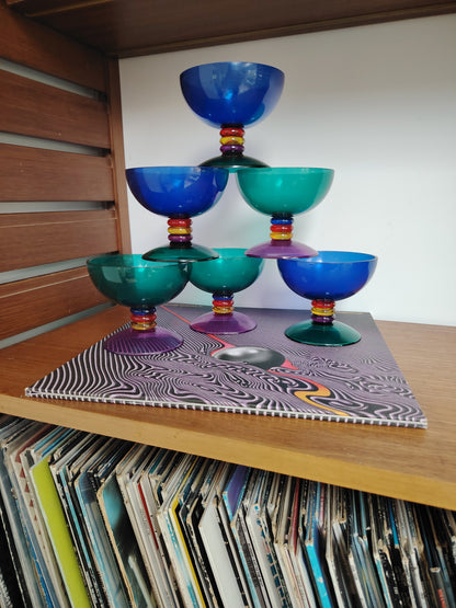 Set of 6 Guzinni Italy Acrylic Coupes