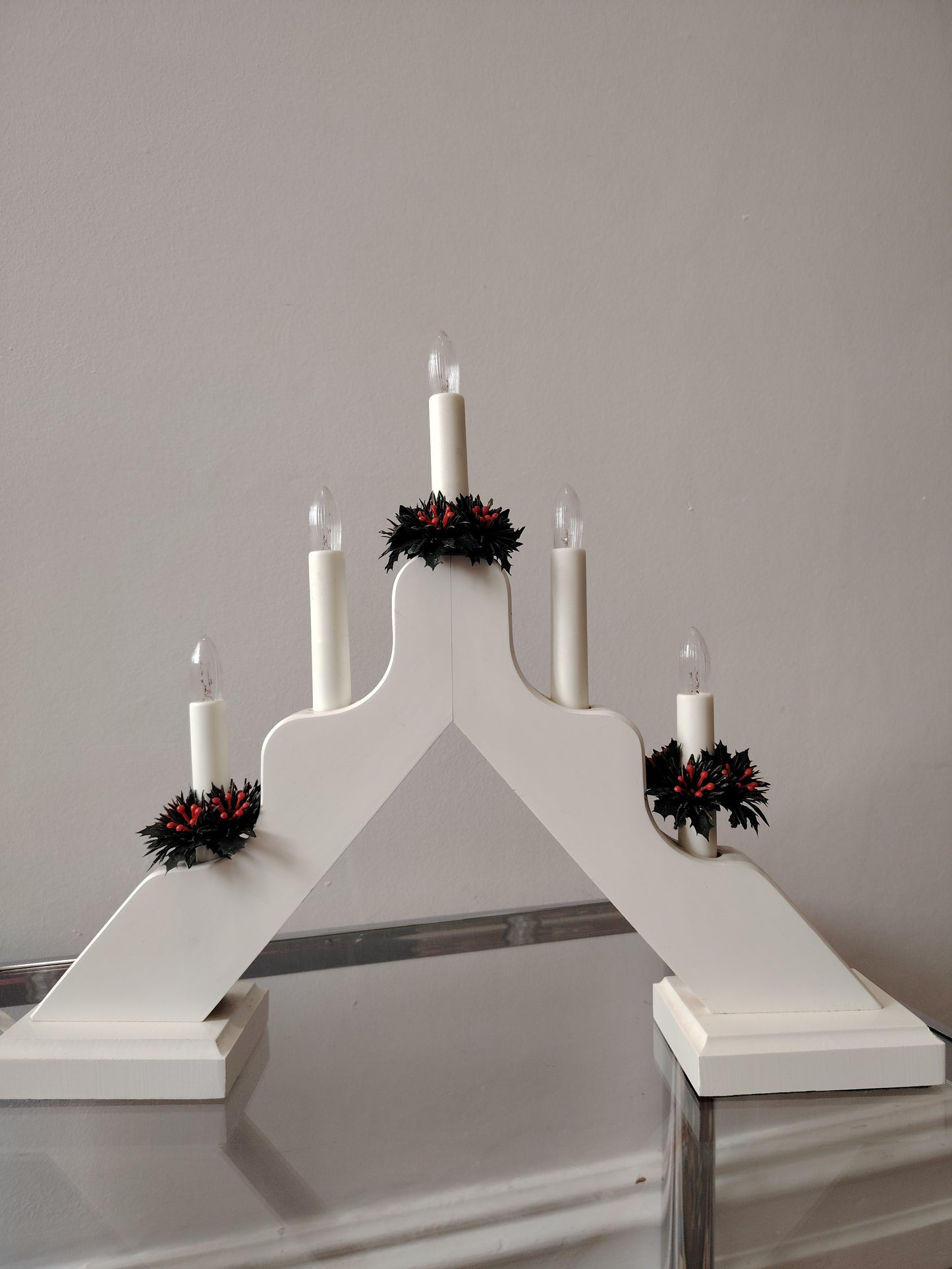 Vintage 70's Swedish Christmas Candle Bridge