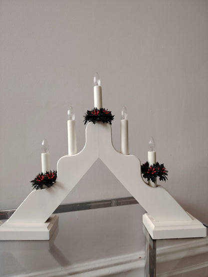 Vintage 70's Swedish Christmas Candle Bridge