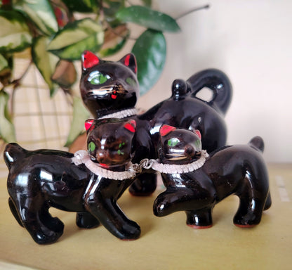 Vintage Lucky Cat and Kittens
