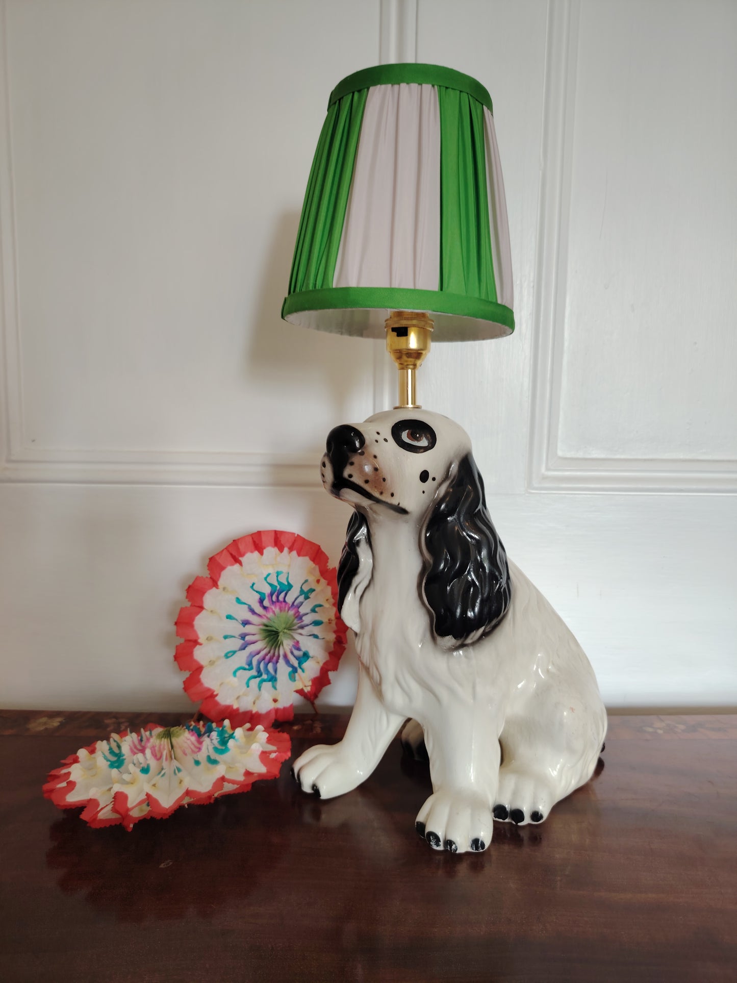 Vintage Reworked Spaniel Lamp