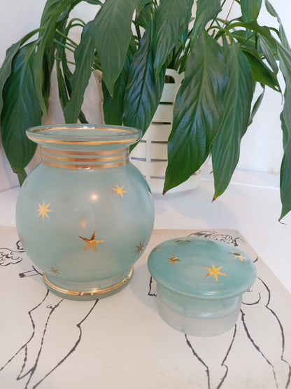 Beautiful Vintage Starry Pickle Jar