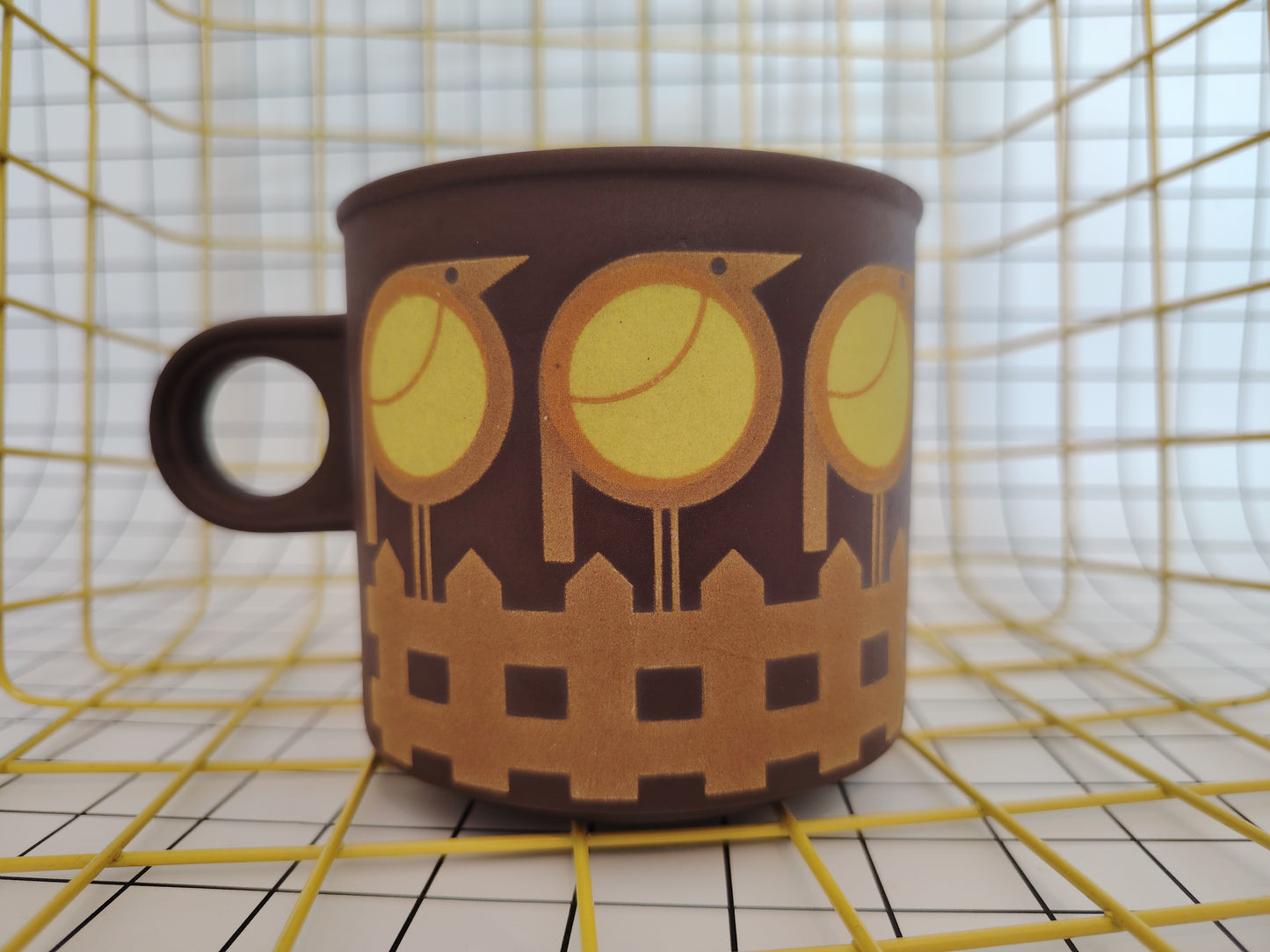 70s Hornsea Yellow Bird Mug