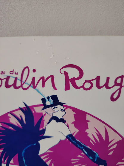 Vintage 80's Moulin Rouge Deco Style Wall Plaque