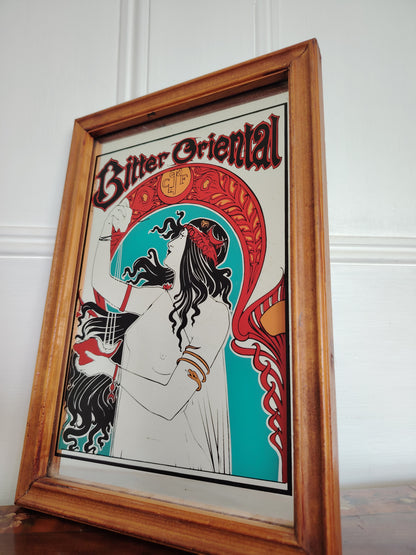 Rare 60's "Bitter Oriental" Picture Mirror