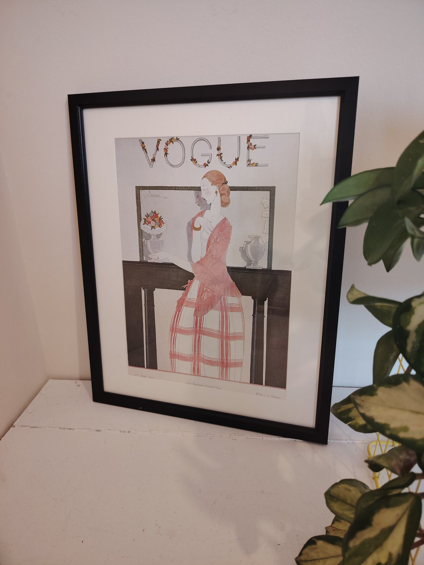 Framed Vintage 1920's Vogue Cover Print