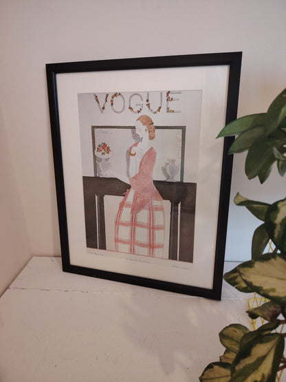 Framed Vintage 1920's Vogue Cover Print