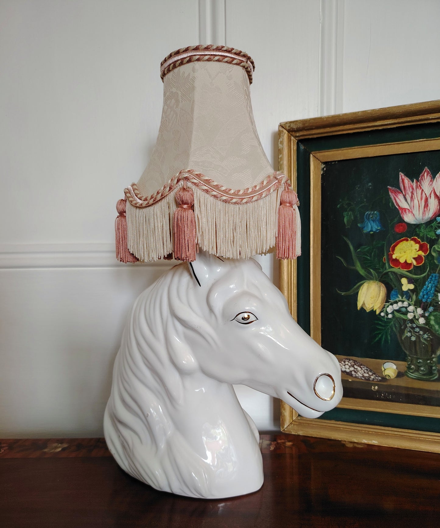 Vintage Reworked Horse Head Lamp