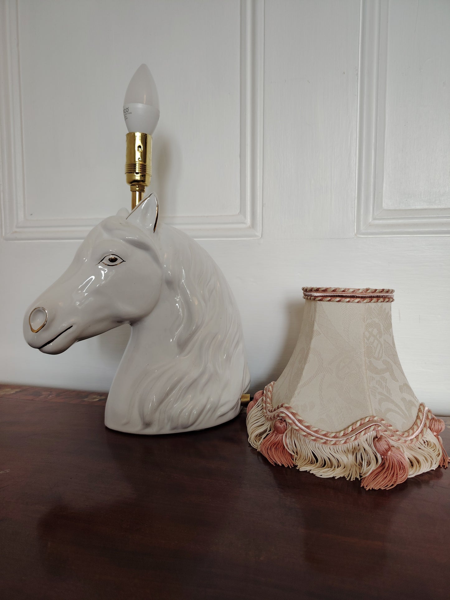 Vintage Reworked Horse Head Lamp