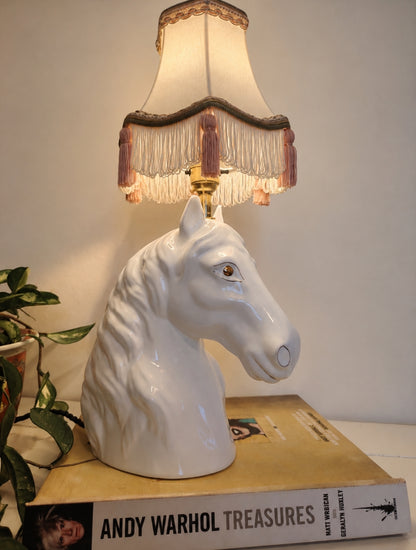 Vintage Reworked Horse Head Lamp