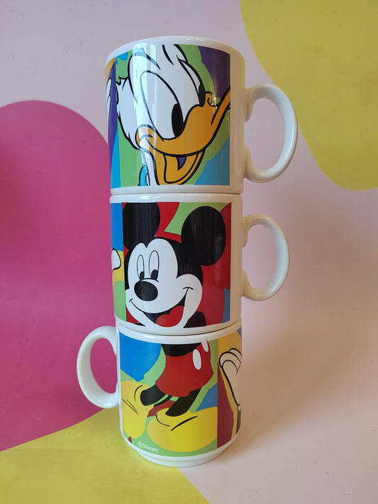 Trio of Vintage 90's Disney Mugs