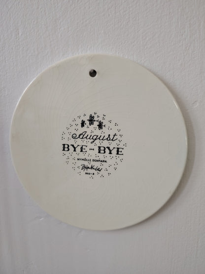 Bjorn Wiinblad wall plaque/ August plate designed for Nymolle Denmark.