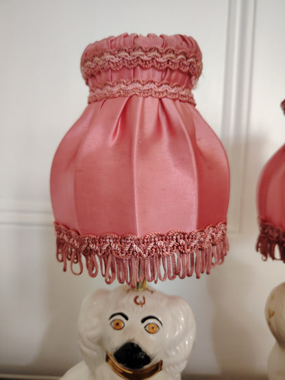 Pair of Vintage Reworked Beswick Pot Dog Lamps