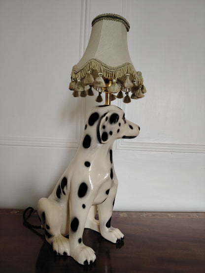 Vintage Reworked Dalmatian Lamp